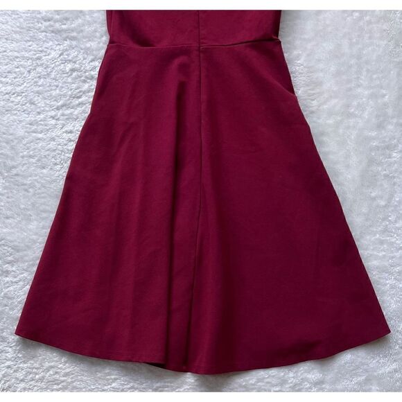 Lulus Hello World Wine Red Midi Dress, Size Medium - Picture 15 of 15